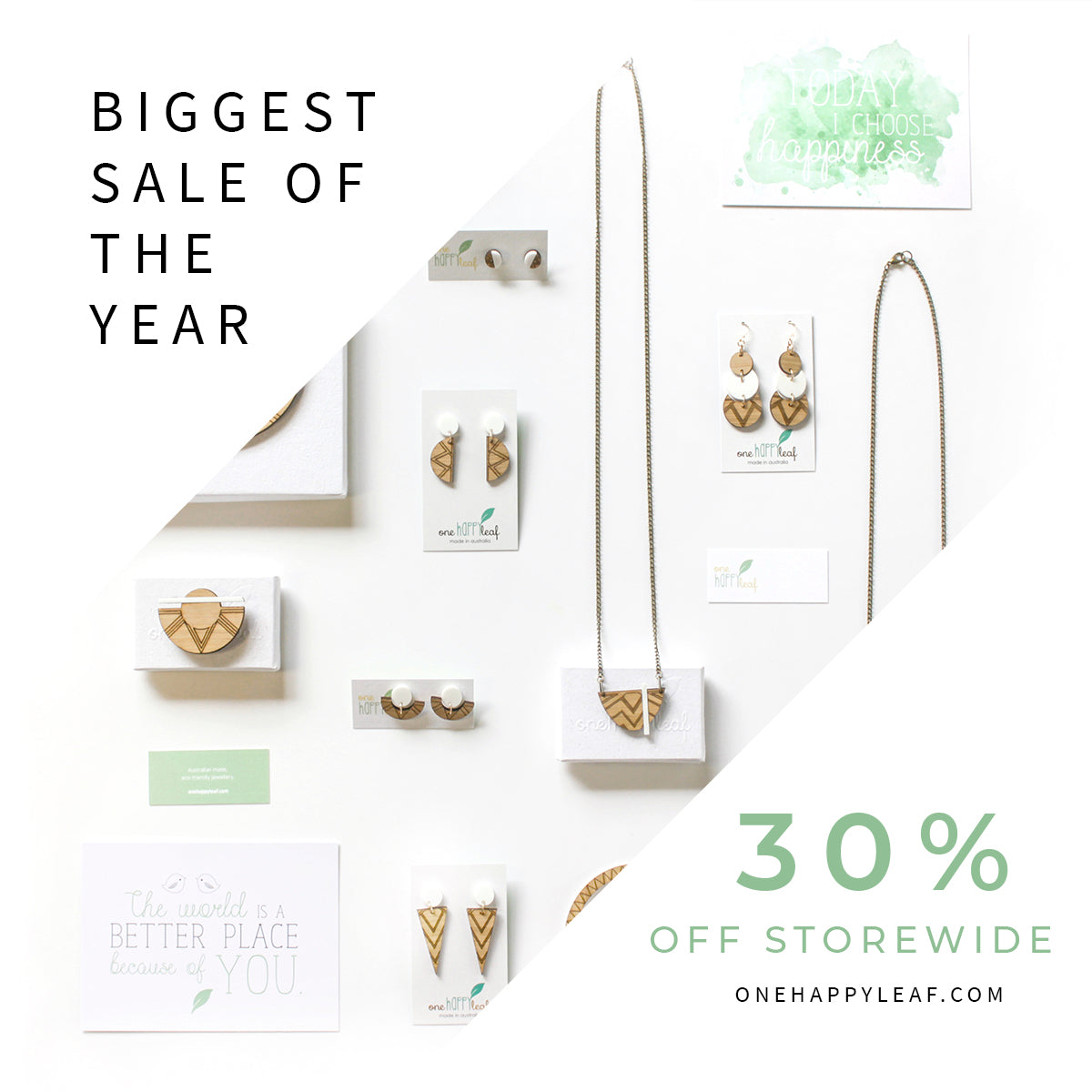 Our biggest sale - 30% off