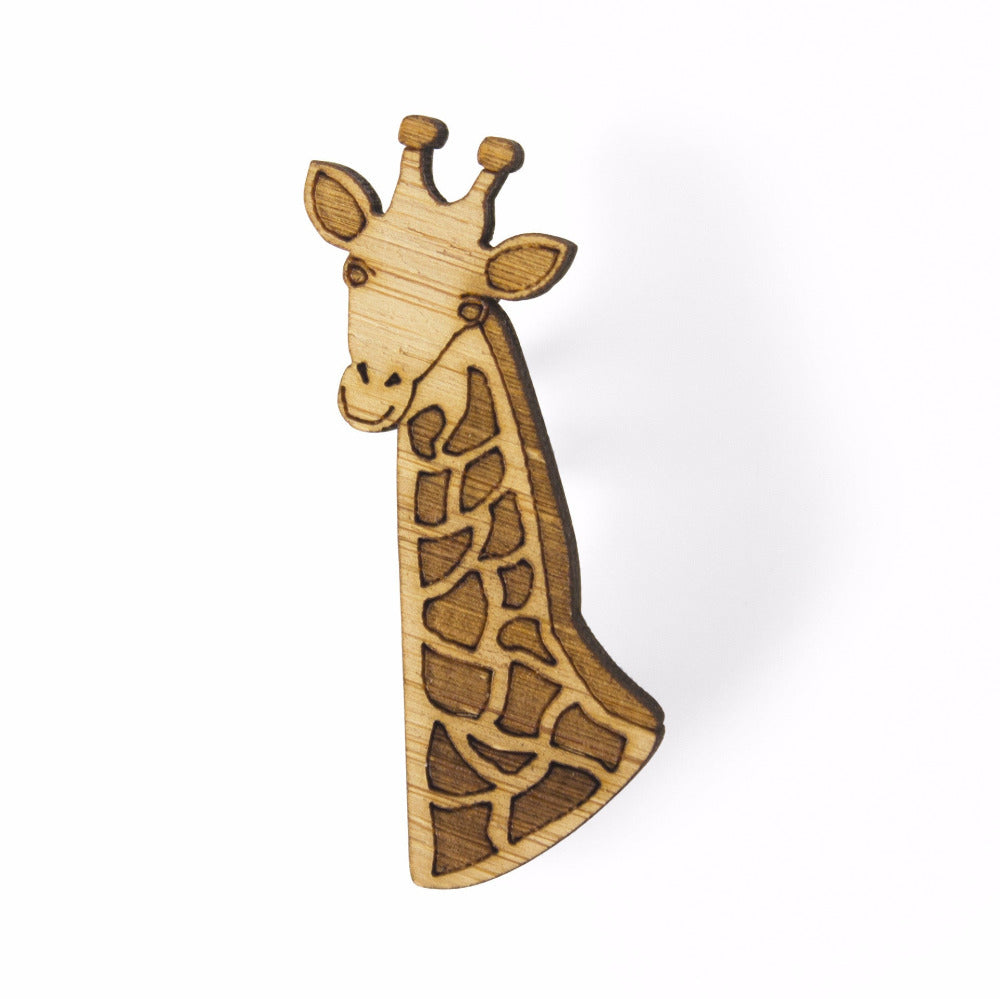 Giraffe brooch - jewellery - eco friendly - sustainable jewelry - jewelry - One Happy Leaf