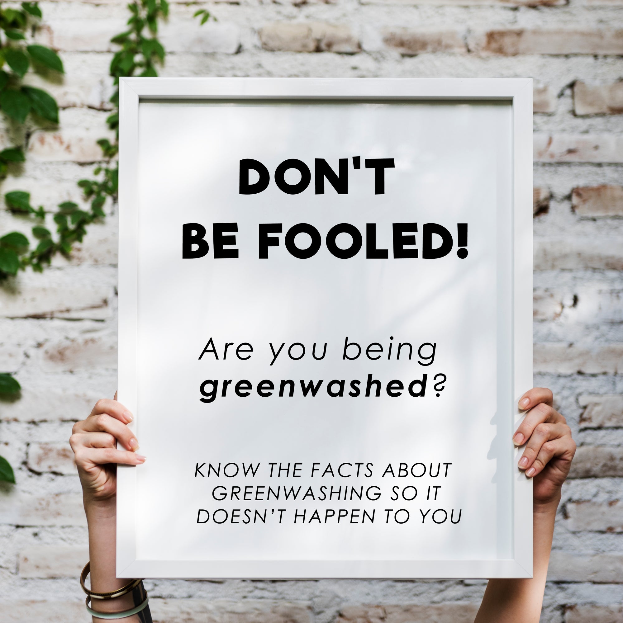 Green Washing: What is it and how do I avoid it?