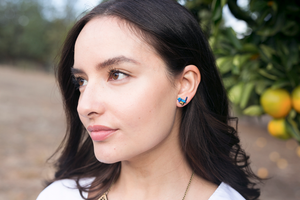 Blue Wren Earrings Eco friendly Earrings Australia