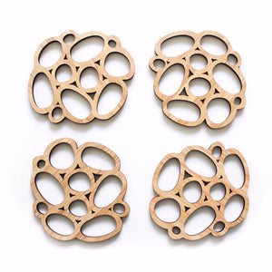 Bubble coasters (set of 4) - jewellery - eco friendly - sustainable jewelry - jewelry - One Happy Leaf