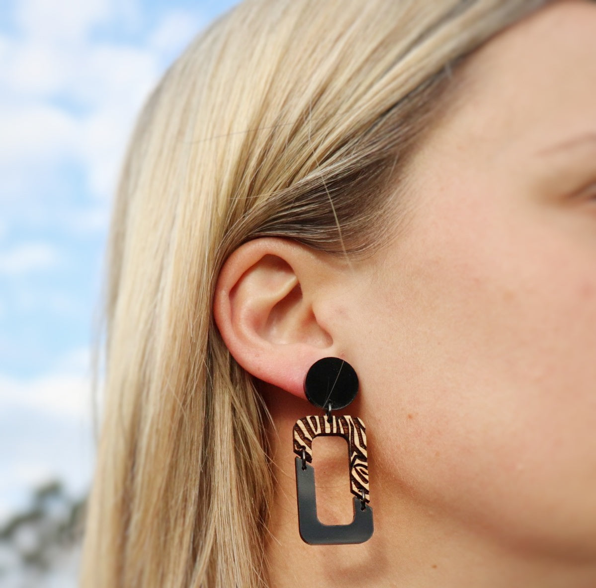 Eco jewellery australia dangle earring