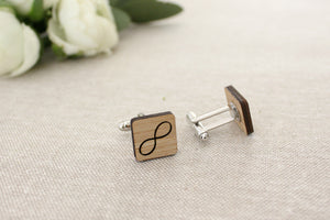 Eternity cufflinks - jewellery - eco friendly - sustainable jewelry - jewelry - One Happy Leaf