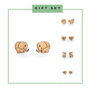 Gift Set / 5 pairs of animal earrings