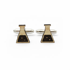 Science flask cufflinks, cufflinks for science teacher, teacher gifts, flask cufflinks