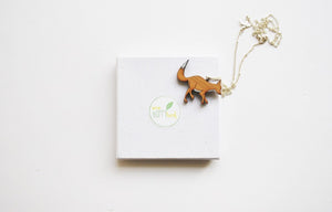 Silver fox necklace - jewellery - eco friendly - sustainable jewelry - jewelry - One Happy Leaf
