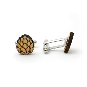 beer hops cufflinks, cufflinks for beer lovers