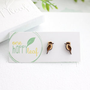 Kookaburra earrings, kookaburra studs