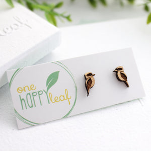 Kookaburra bird earrings, australiana jewellery