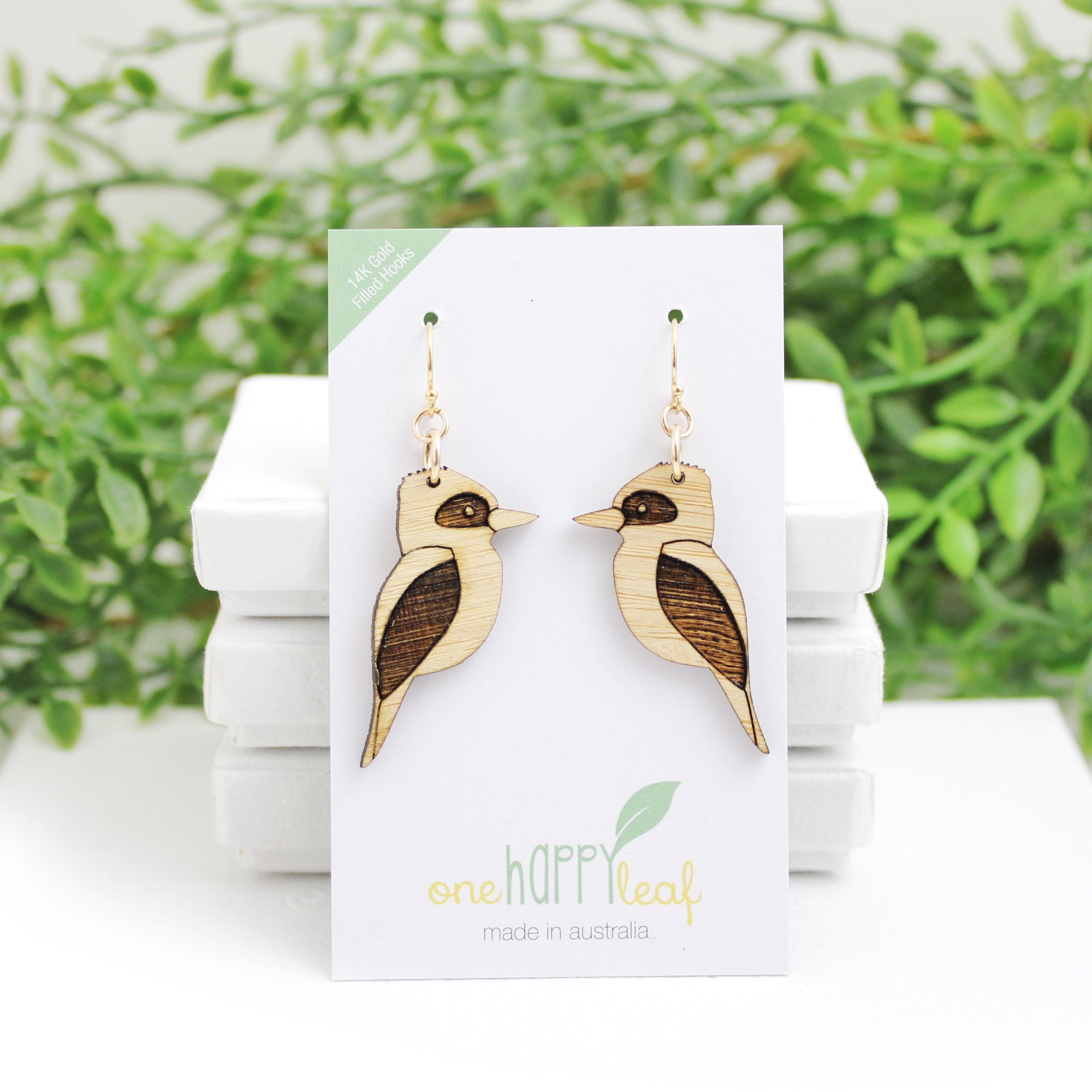 Kookaburra dangle earrings