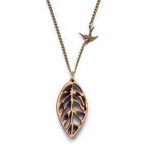 Leaf necklace - jewellery - eco friendly - sustainable jewelry - jewelry - One Happy Leaf