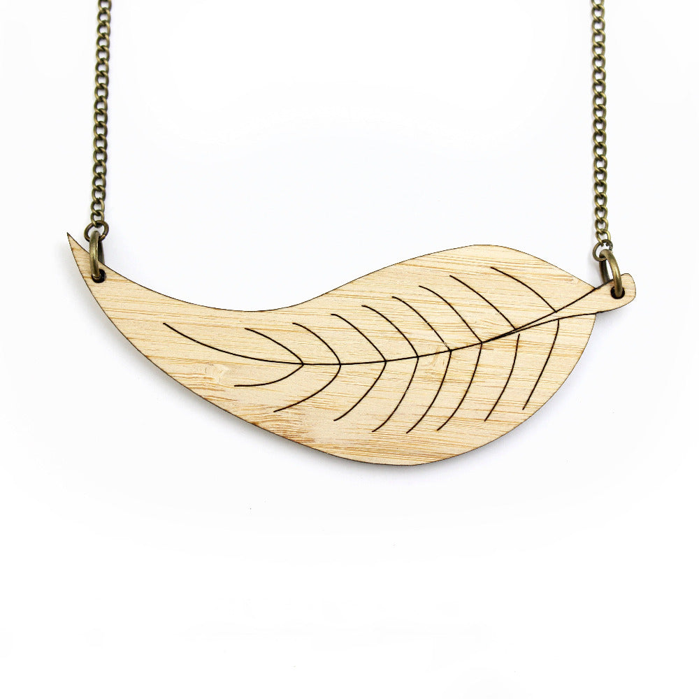 Leaf statement necklace