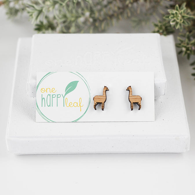llama earrings, llama stud earrings, llama gifts