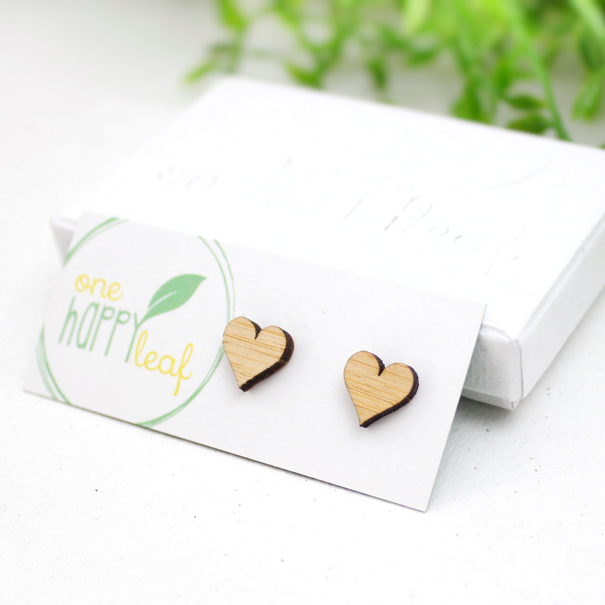 Love heart studs