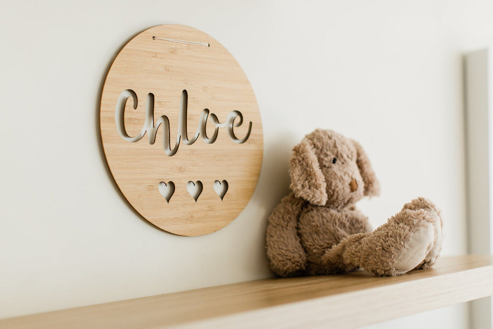 Name plaque for child