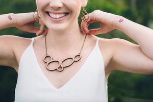Willow necklace - jewellery - eco friendly - sustainable jewelry - jewelry - One Happy Leaf