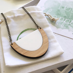 One Happy Leaf eco necklace