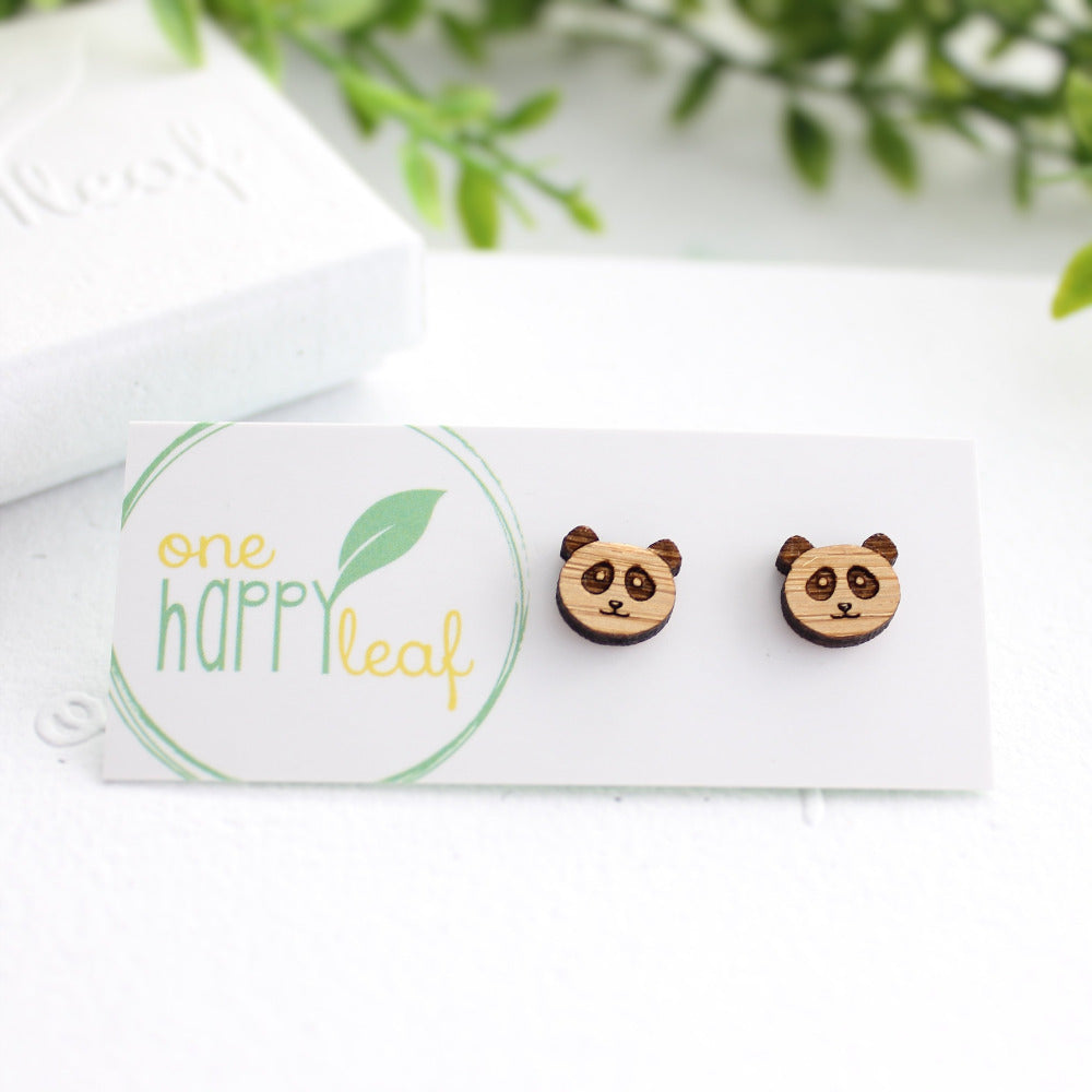 Panda earrings, panda jewellery