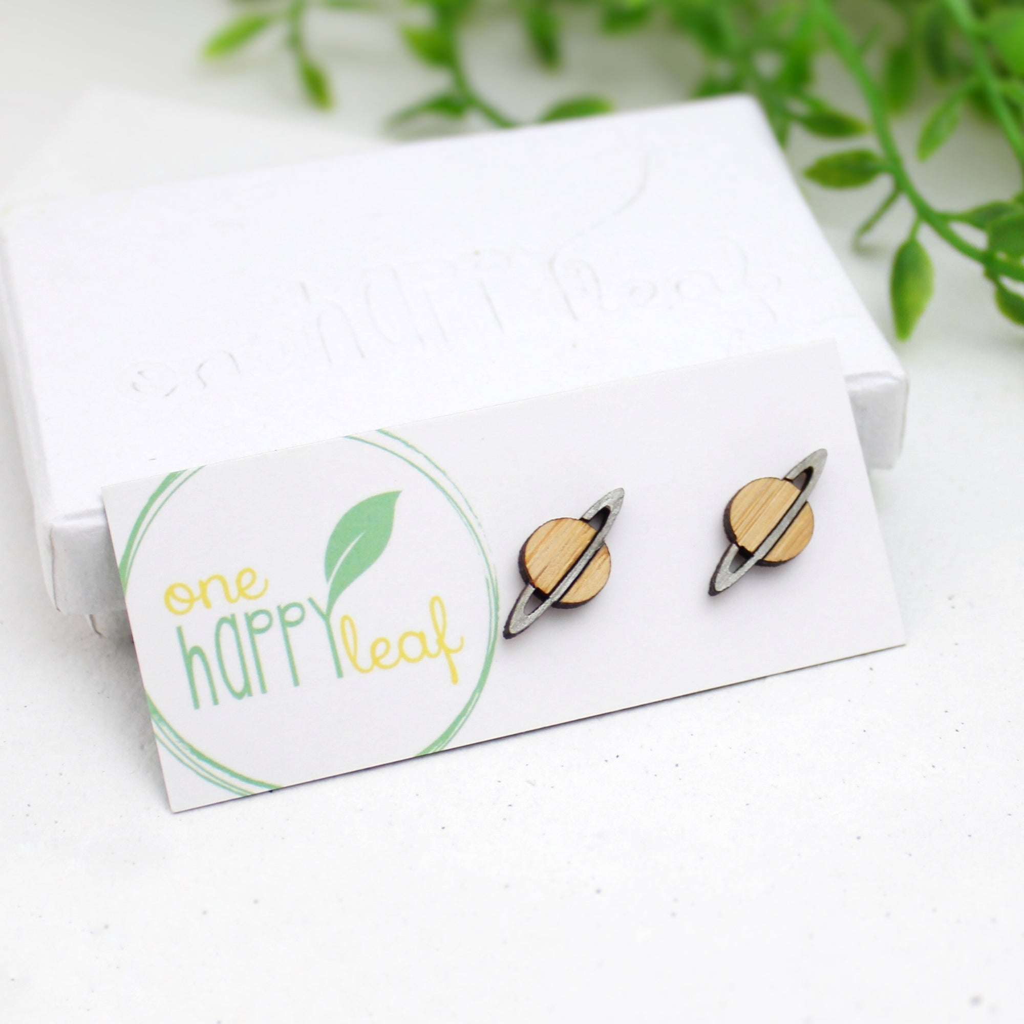 Planet stud earrings