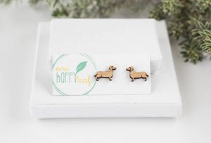 Sausage dog (doxie) earrings