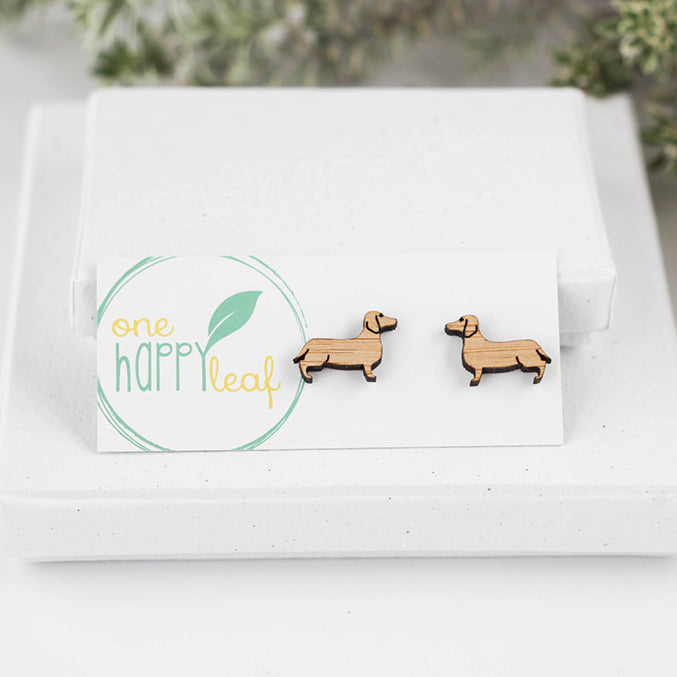 Dachshund earrings, sausage dog earrings, sausage dog jewellery 