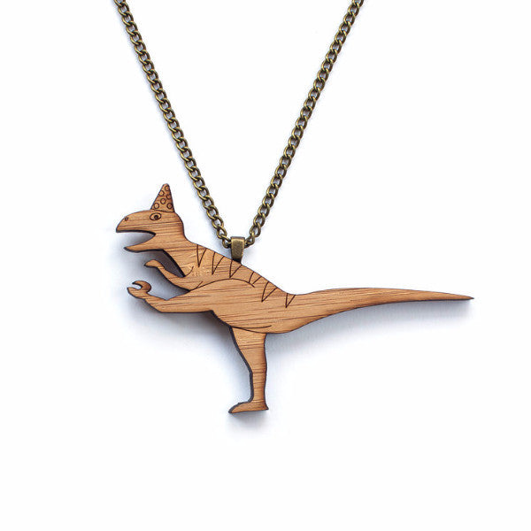 T-Rex necklace - jewellery - eco friendly - sustainable jewelry - jewelry - One Happy Leaf
