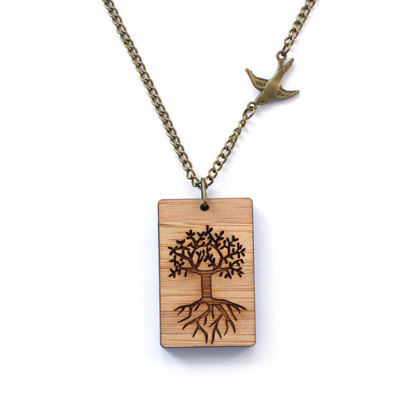 Tree of life necklace - jewellery - eco friendly - sustainable jewelry - jewelry - One Happy Leaf