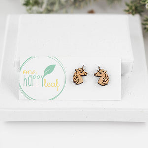 Unicorn earrings, unicorn studs, unicorn gifts