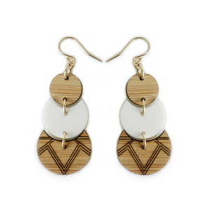 Tribe dangle earrings - jewellery - eco friendly - sustainable jewelry - jewelry - One Happy Leaf
