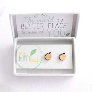 gift for teacher, apple jewellry