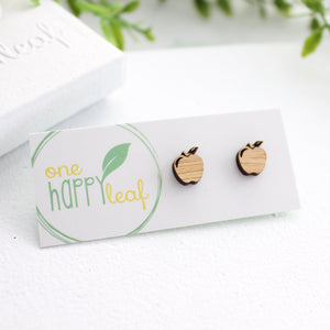 teacher gift, apple earrings