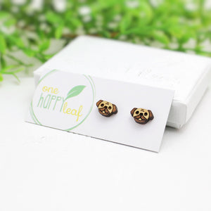 pug stud earrings